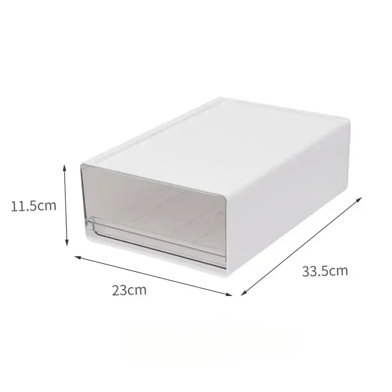 Desktop Storage Box Stacked Transparent High-capacity Organizer