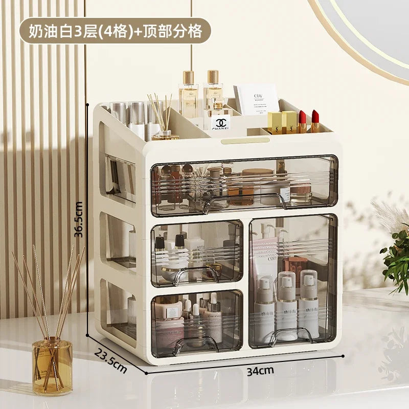Cosmetics storage box, lipstick mask, compartment shelf