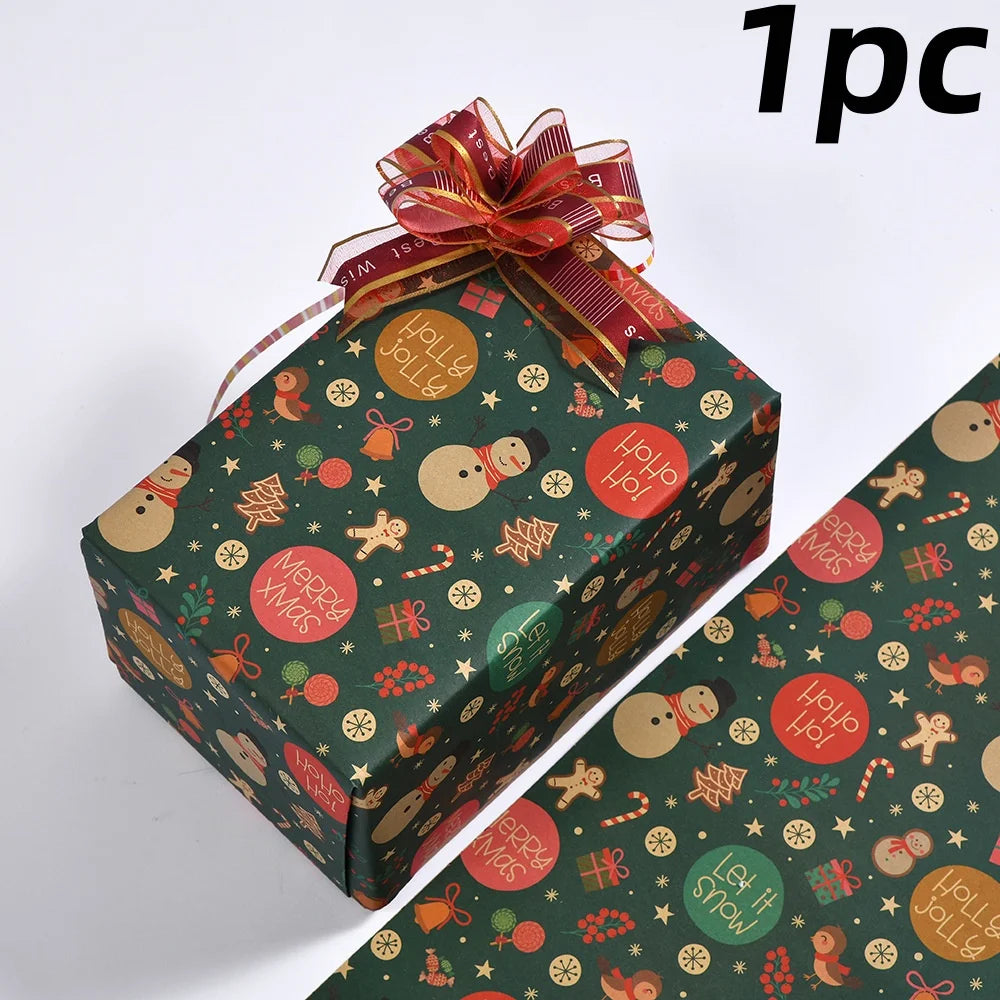 Christmas Gift Wrapping Papers DIY Craft Vintage