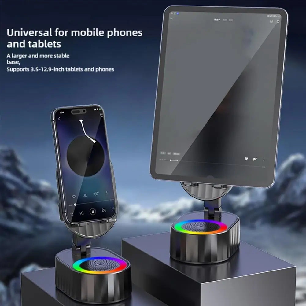 Induction Speaker Mobile Phone Holder Adjustable RGB Light