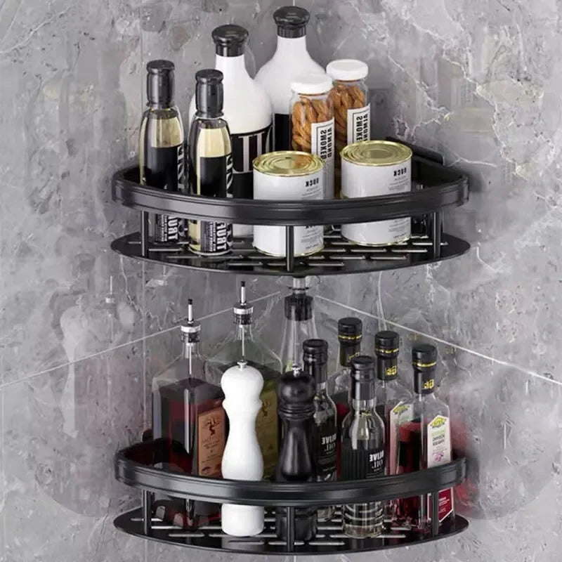 No-Drill Wall Mount Corner Shelf Shower