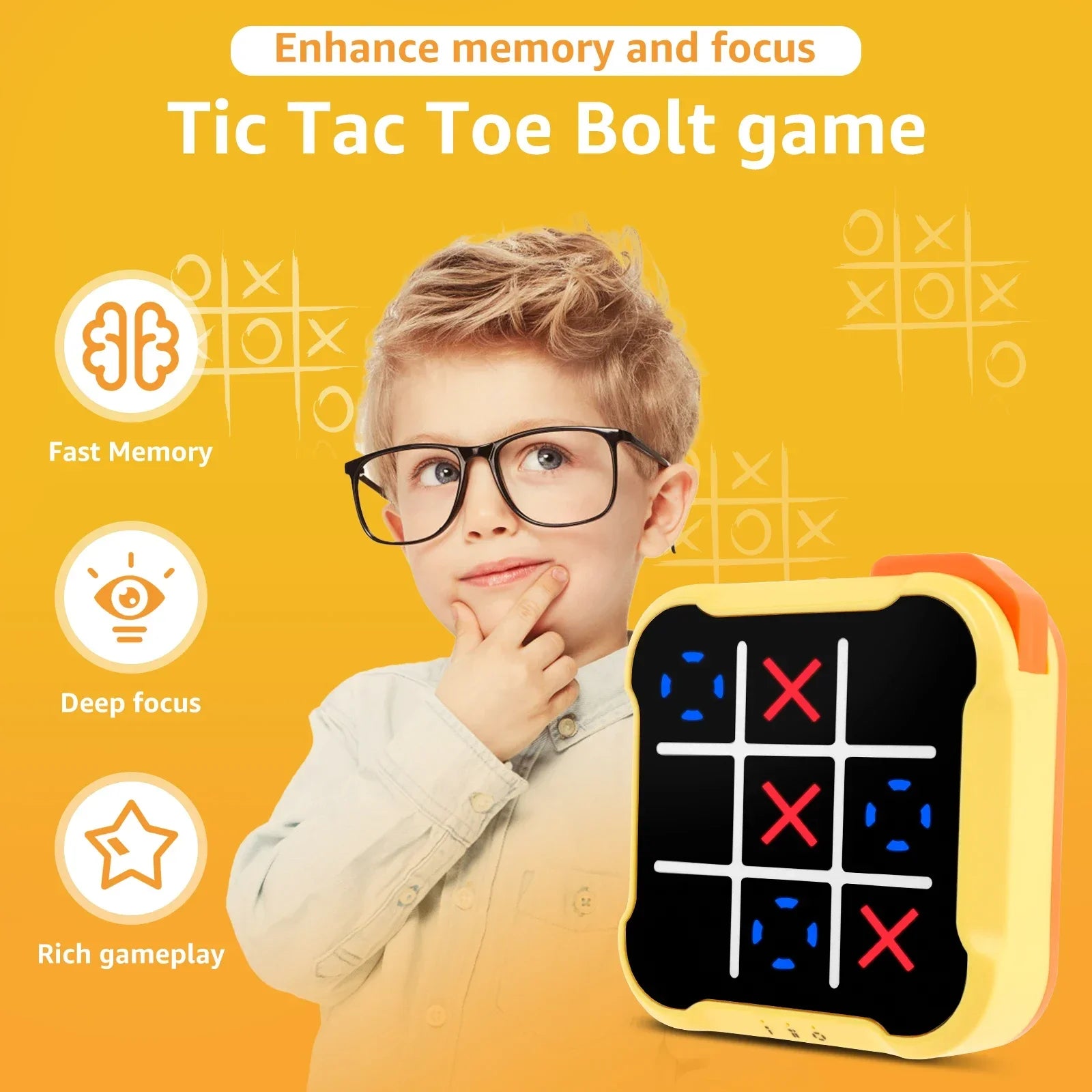 Tic Tac Toe Game Children Electronic Toys Noughts