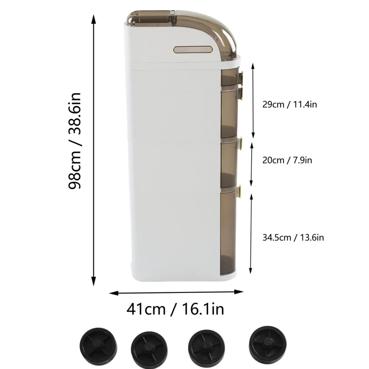 Bathroom Floor Cabinet Slim Storage Cabinet