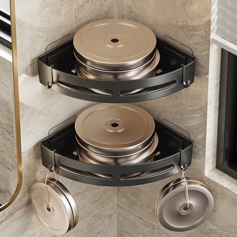 No punching required Bathroom Shampoo Holder Shower