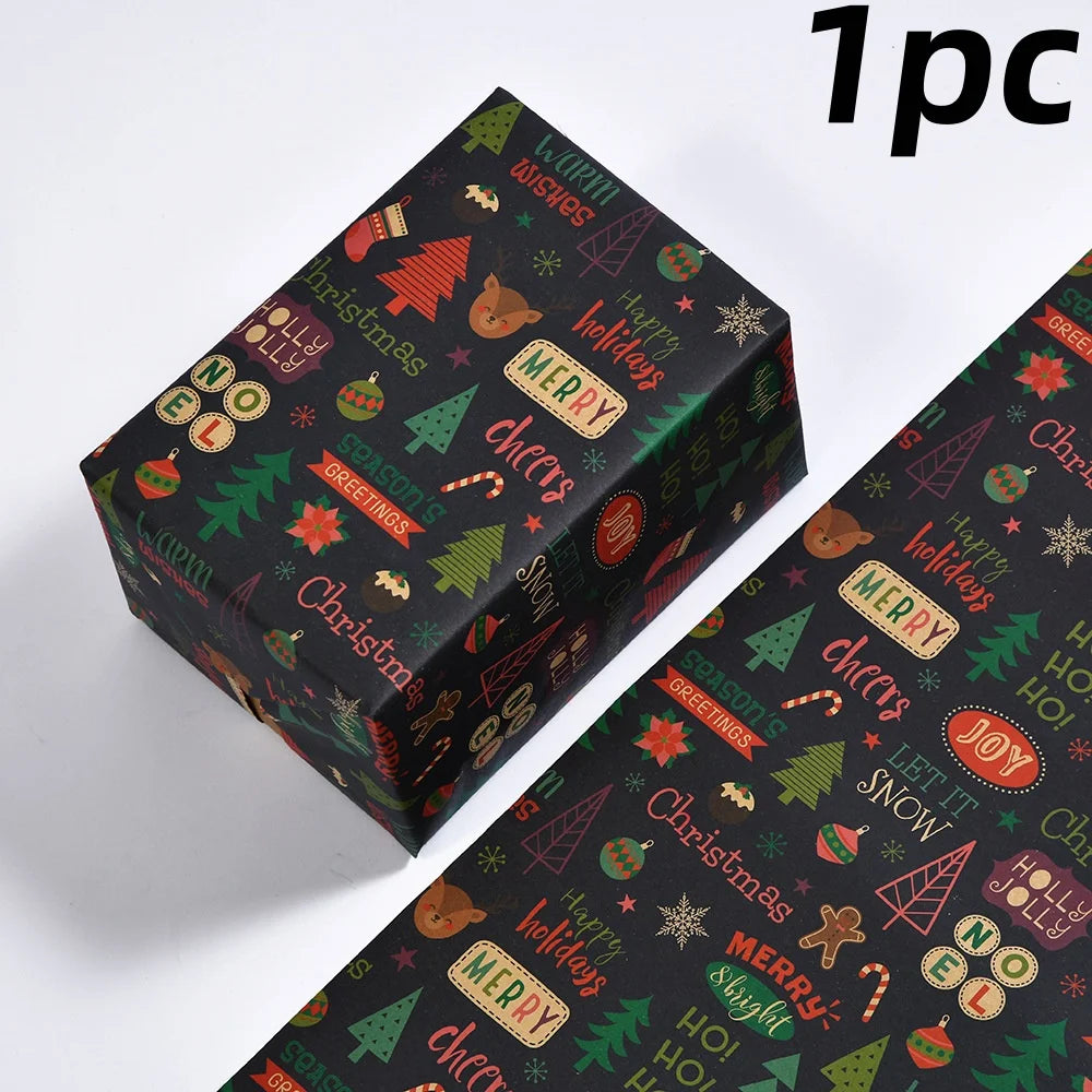 Christmas Gift Wrapping Papers DIY Craft Vintage