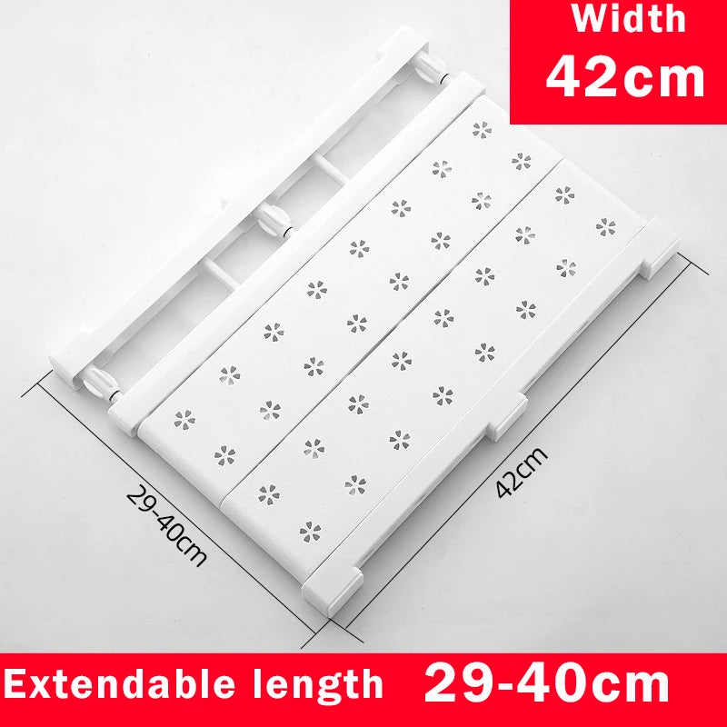 Adjustable Closet Organizer Storage Shelf Wall Mounted Kitchen