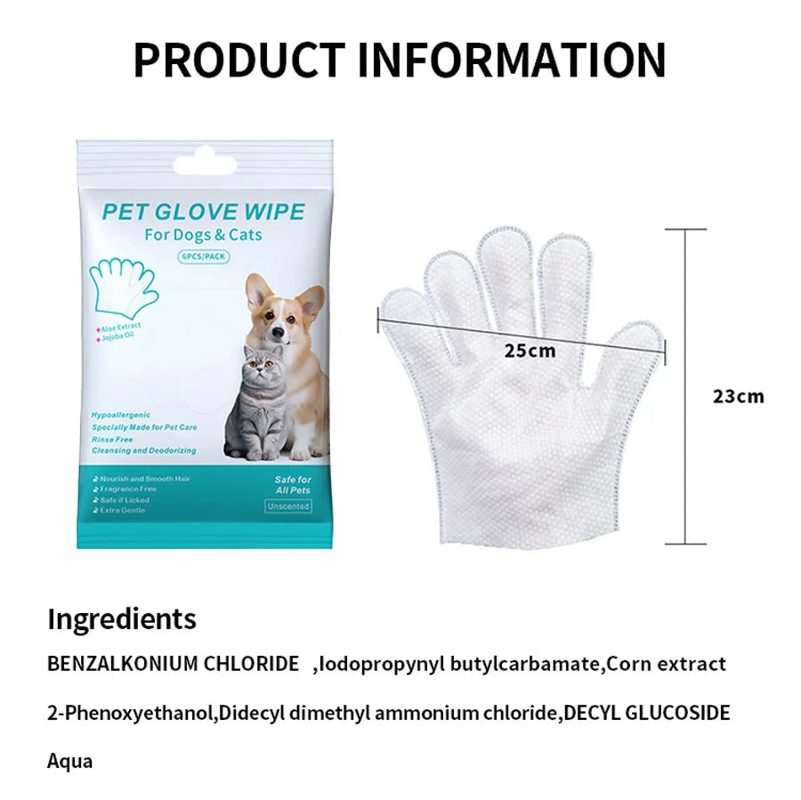 Pet supplies disposable gloves, bathing and cleaning
